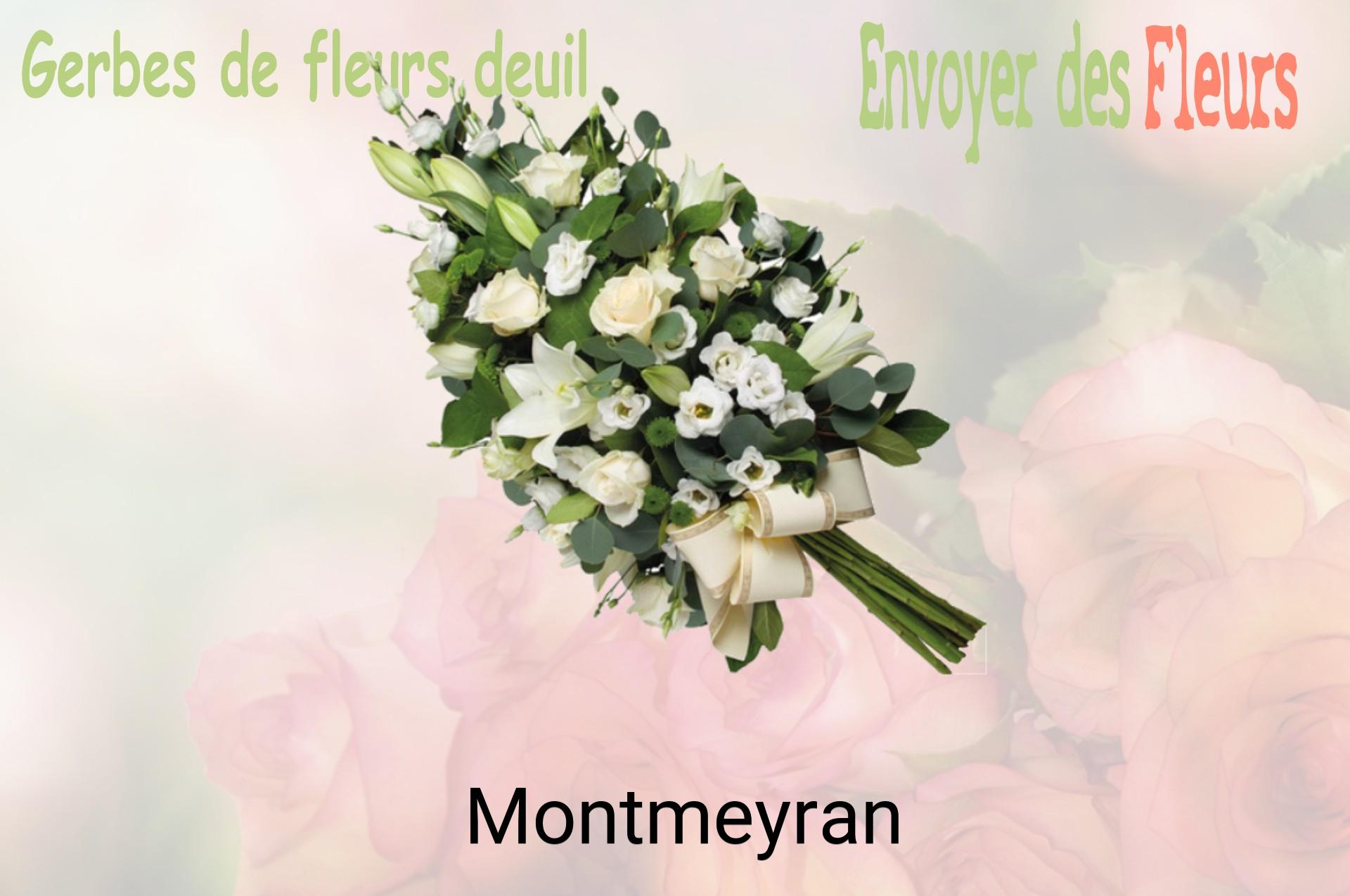 Gerbe de fleurs de deuil livrée à Montmeyran